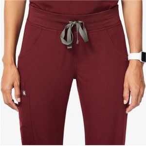 Figs Burgundy Kade Cargo Scrub Pants - Size S